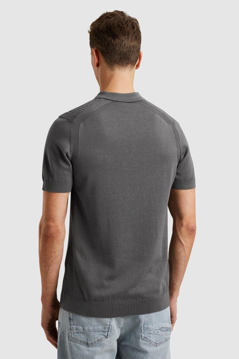 Cast Iron short sleeve polo cotton modal